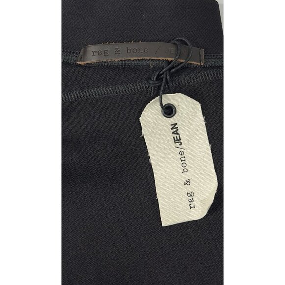 New Rag & Bone Lawson Herringbone Black Ankle Zipper Legging Pants Sz Small - Picture 8 of 9